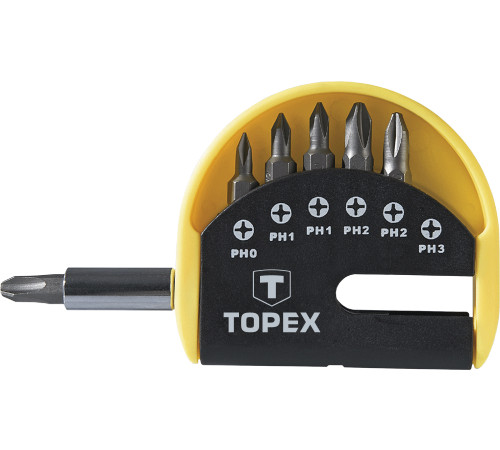 Topex csavarhúzó betét bit készlet 7 részes