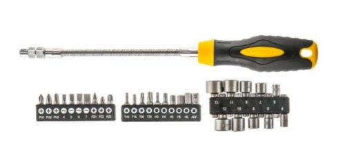 Topex csavarhúzó készlet flexibilis nyéllel 31 részes 