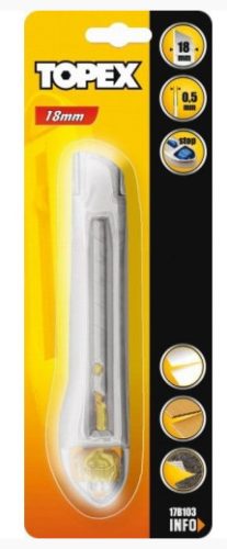Topex dekorkés fémházas tekerős 18mm