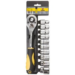 Topex dugókulcs készlet 1/2" 11 részes 