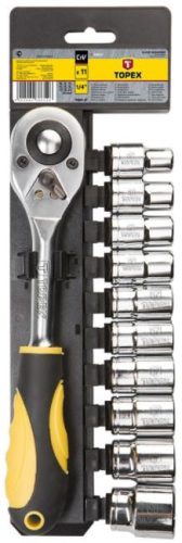 Topex dugókulcs készlet 1/2" 11 részes 