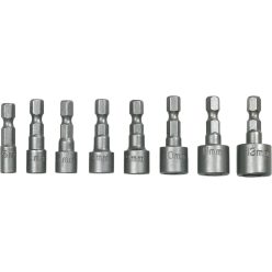 Topex dugókulcs készlet bitheggyel 1/4" 8db-s
