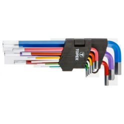 Topex imbusz készlet 9 részes színes 1,5-10mm