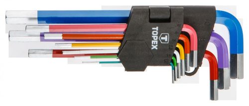 Topex imbusz készlet 9 részes színes 1,5-10mm