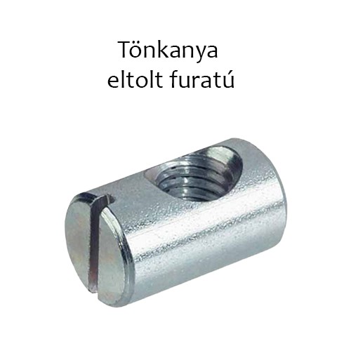 Tönkanya M6x10x16 eltolt furattal