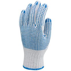 Cérnakesztyű, kék pöttyös mandzsettás 9 (4349)