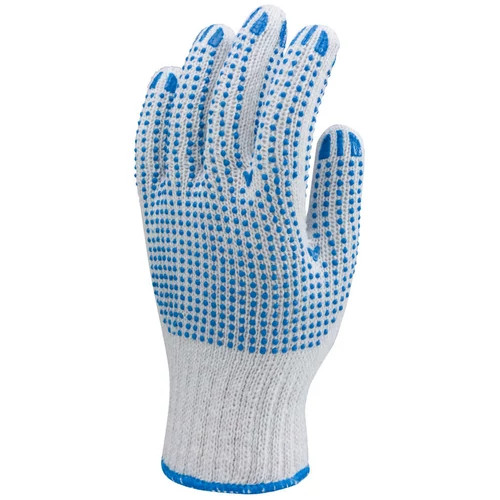 Cérnakesztyű, kék pöttyös mandzsettás 9 (4349)