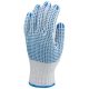 Cérnakesztyű, kék pöttyös mandzsettás 9 (4349)