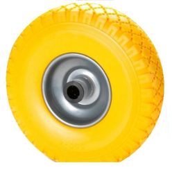 Kerék alap 200mm sárga poliuretán