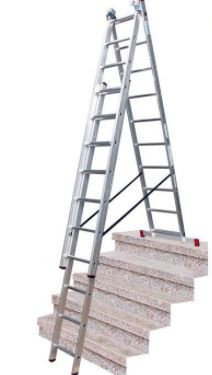 KRAUSE Tribilo Sokcélú létra 3x10 fokos