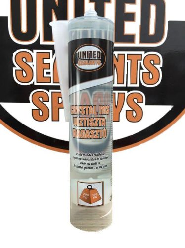 United Seals Crystal MS víztiszta ragasztó 280 ml