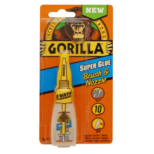 Gorilla Super Glue Brush & Nozzle pillanatragasztó 15gr