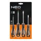 Neo csavarhúzó klt. 4db-s gumir.nyél