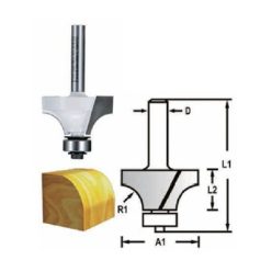 Makita gömbölyítő kés 6 mm 19 D-48290 Rádiusz: 3,2