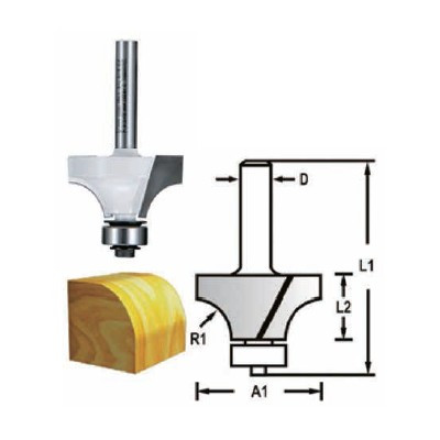 Makita gömbölyítő kés 6 mm 19 D-48290 Rádiusz: 3,2