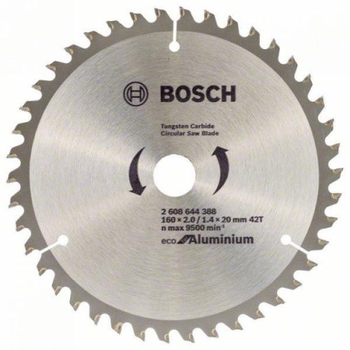 Bosch 160x20/Z42HM trapézfogas körfűrészlap ECO 