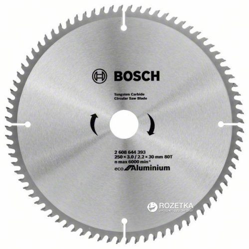 Bosch 250x30/Z80HM trapézfogas körfűrészlap ECO 