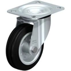 Kerék feketegumis 80mm forgó LE-VE 80R