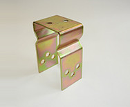 Oszloptartó 80mm U forma