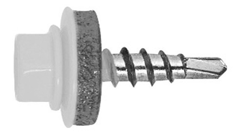 Fűzőcsavar 4,8x19 hatlapfejű szürkésfehér RAL9002 DIN7504K
