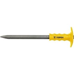 Topex falvéső lapos 400*19mm kézvédővel