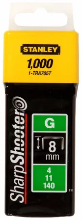 Stanley Tűzőkapocs "G" 8mm(4/11/140) 1000db