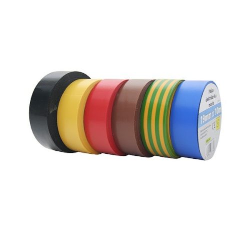 Szigetelőszalag ENTAC 19mm 20m zöld/sárga