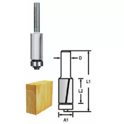 Makita felsőmarókés szintbemaró 9,5x26mm csapágyas 8mm szárral – elektromos szerszámgép