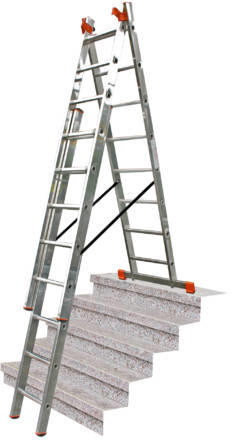 KRAUSE Tribilo Sokcélú létra 3x12 fokos