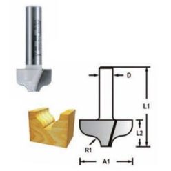   Makita profilmarókés 8mm szár 31,8mm átmérő 12,7mm munka hossz D-48773