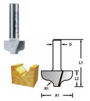 Makita profilmarókés 8mm szár 31,8mm átmérő 12,7mm munka hossz D-48773