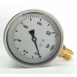   Glicerinfűrdős nyomásmérő óra 6 Bar alsó bekötésű MRG/6