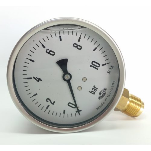 Glicerinfűrdős nyomásmérő óra 6 Bar alsó bekötésű MRG/6