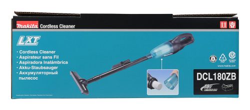 Makita DCL180ZB akkumulátoros porszívó AKKUMULÁTOR ÉS TÖLTŐ NÉLKÜL!