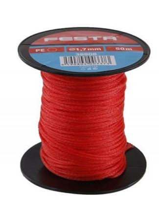 Festa Kőműveszsinór 1.7/50m piros 