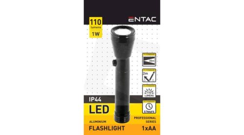 Entac LED lámpa EFL-1W-Mini-Alu Toll övklipsszel
