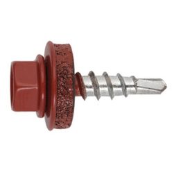   Önf. Htl lemezcsavar 4.8*35mm fához+EPDM RAL 3009 Rozsdapiros