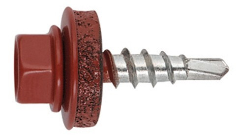Önf. Htl lemezcsavar 4.8*35mm fához+EPDM RAL 3009 Rozsdapiros