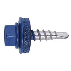 Önf. Htl lemezcsavar 4.8*35mm fához+EPDM RAL 5010 Kék