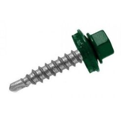 Önf. Htl lemezcsavar 4.8*35mm fához+EPDM RAL 6002 Zöld