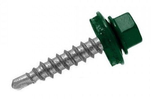 Önf. Htl lemezcsavar 4.8*35mm fához+EPDM RAL 6002 Zöld