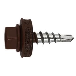   Önf. Htl lemezcsavar 4.8*35mm fához+EPDM RAL 8017 Csokoládébarna