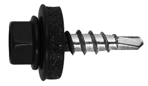 Önf. Htl lemezcsavar 4.8*35mm fához+EPDM RAL 9005 Fekete