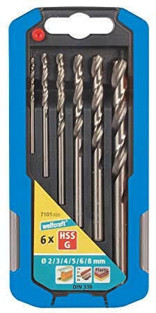 Wolfcraft fémfúrószár klt. 2/3/4/5/6/8mm