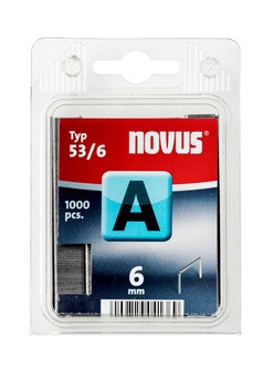 NOVUS Tűzőgépkapocs A 53/6 1000db/
