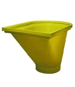 Hulladék bedobónyílás 650mm- sárga nagy