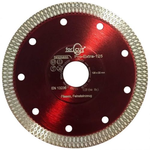 Gyémánttárcsa For Cut 125x1,2mm Pro-Extra piros