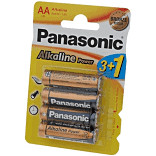 Panasonic elem LR6 Alkaline Power Bronz AA /4db
