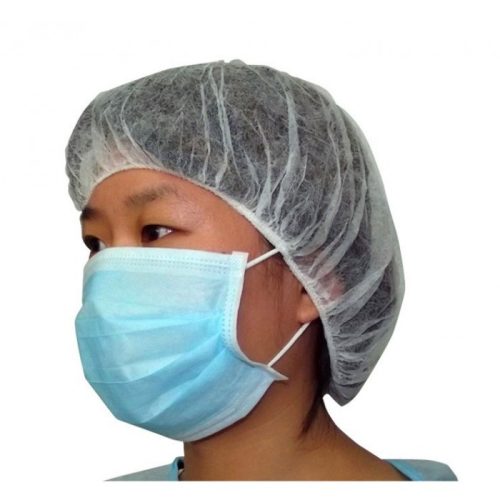 Egészségügyi maszk hajhálóval