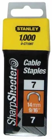 Stanley kábeltűzőkapocs 14mm 1000db / csaomag